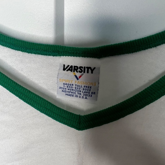 Varsity Green Ringer Tank Top Men's Size Large - Picture 2 of 4